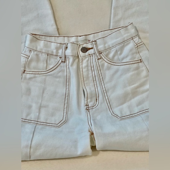 BDG Urban Outfitters High Rise Baggy Cargo Denim Jeans.Size 24 NWOT on trend - Picture 2 of 9